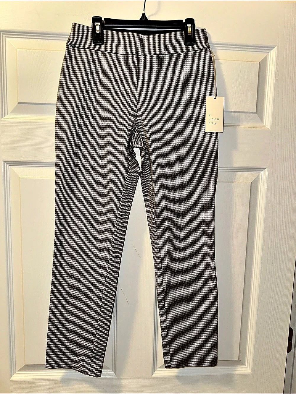 NWT A New Day Pull-On Skinny Ankle Houndstooth Pants - Size 2